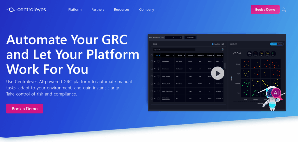 Centraleyes GRC Tool