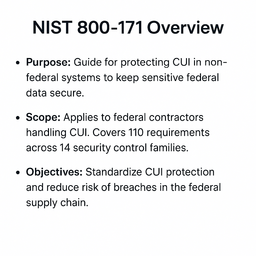 NIST 800-171 Overview