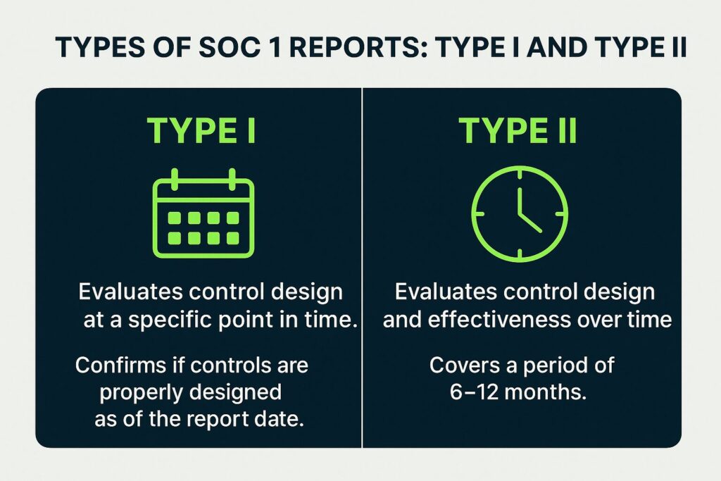 Types of SOC 1 Reports - Type I and Type II