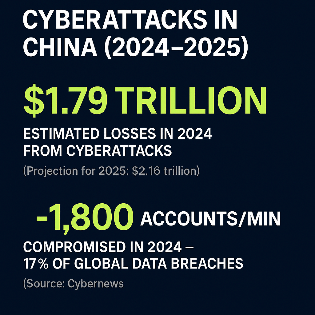 cyber attacks in china stats