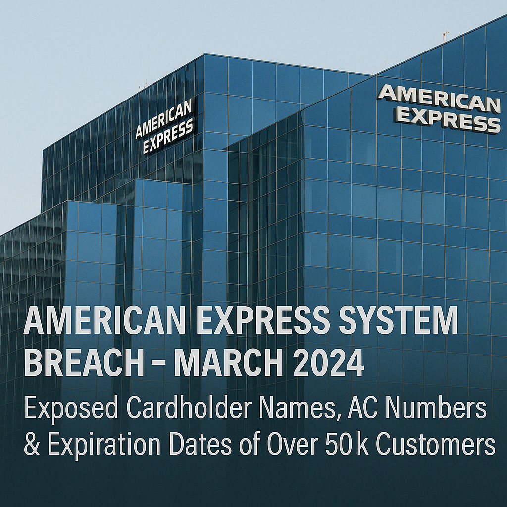 American Express System Breach March 2024