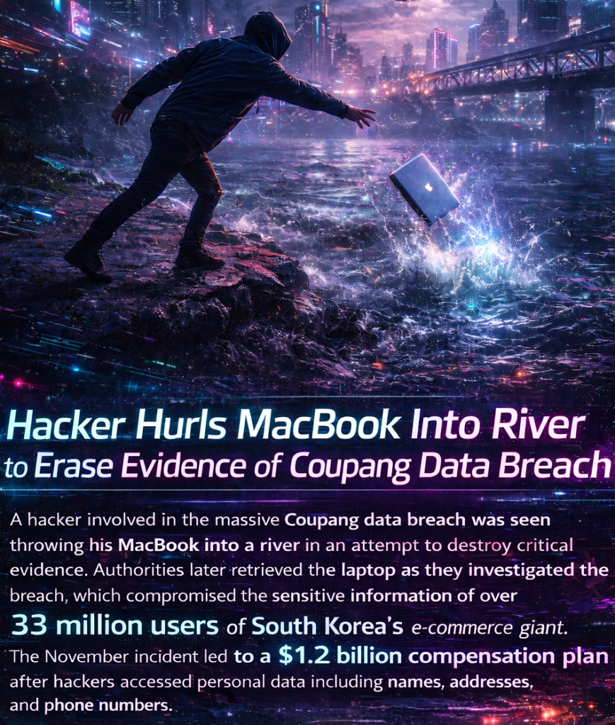 Coupang Data Breach - Laptop Recovered from the River