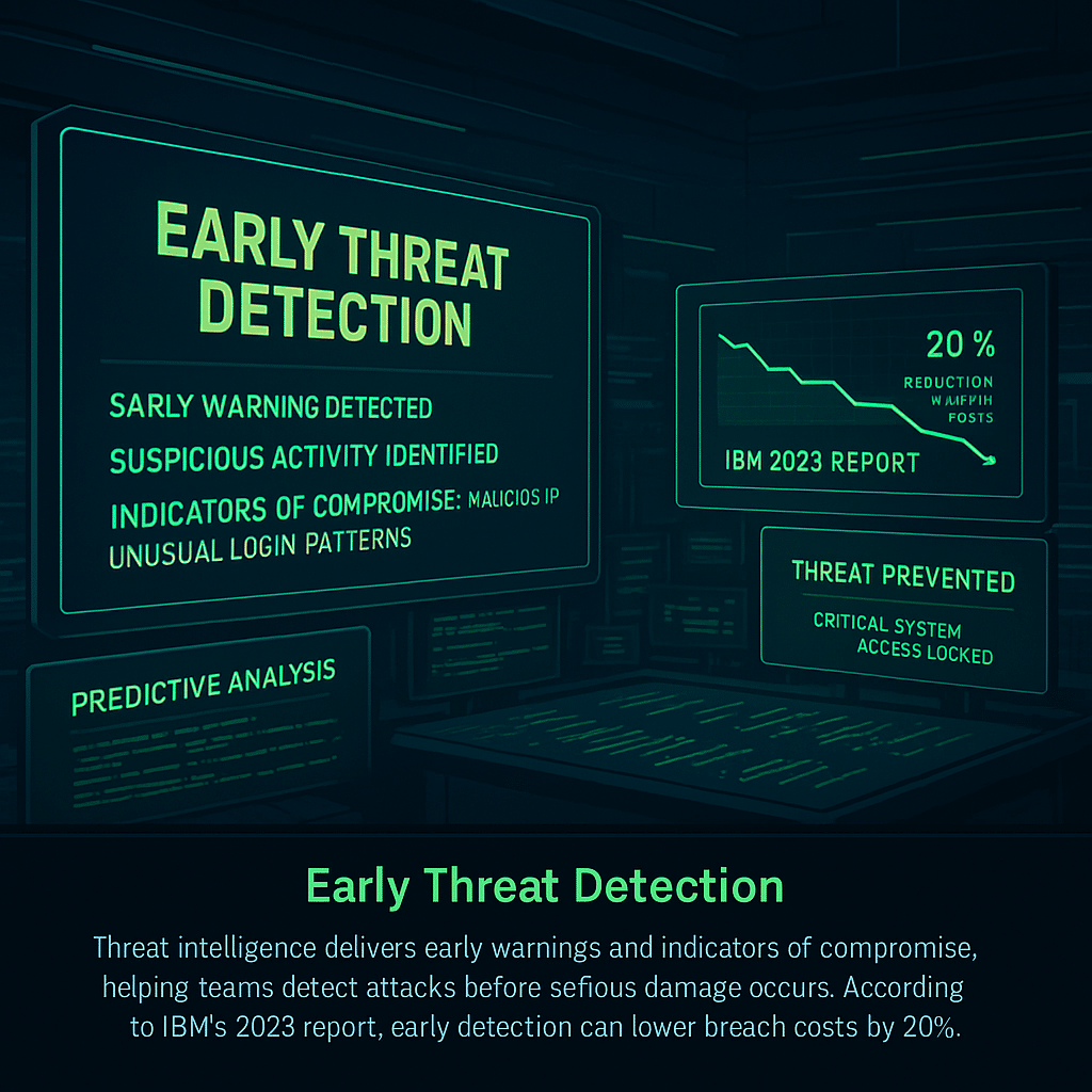 Cyber Threat Intelligence Helps you detect threats Early