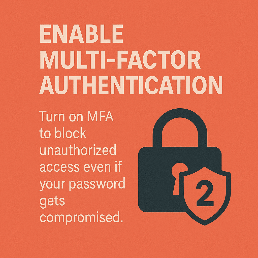 Enable Multi-Factor Authentication