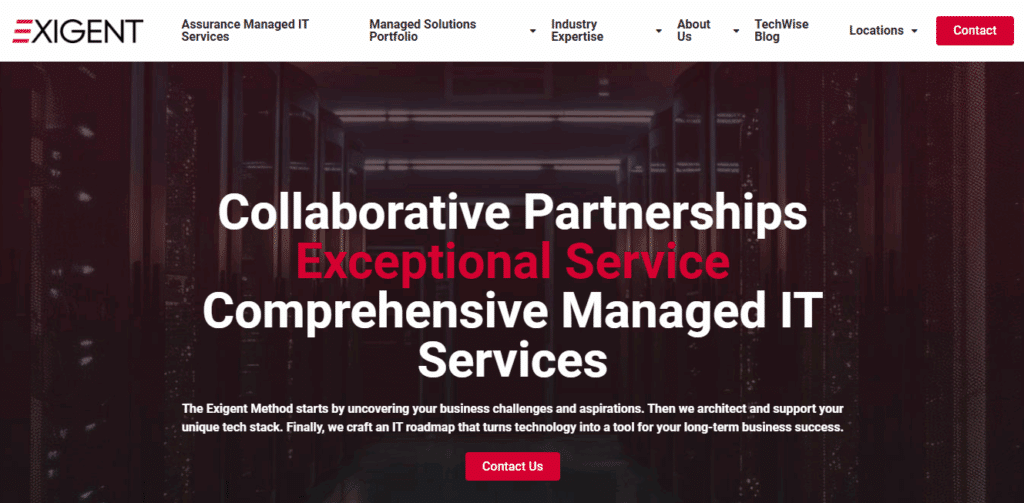 Exigent Technologies Homepage