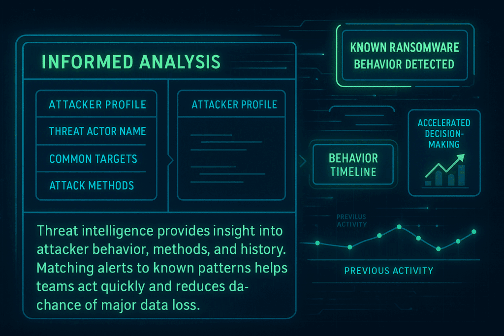 CTI helps you perform Informed analysis