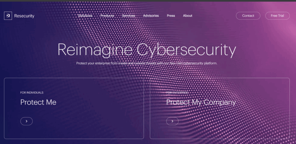 Resecurity Homepage