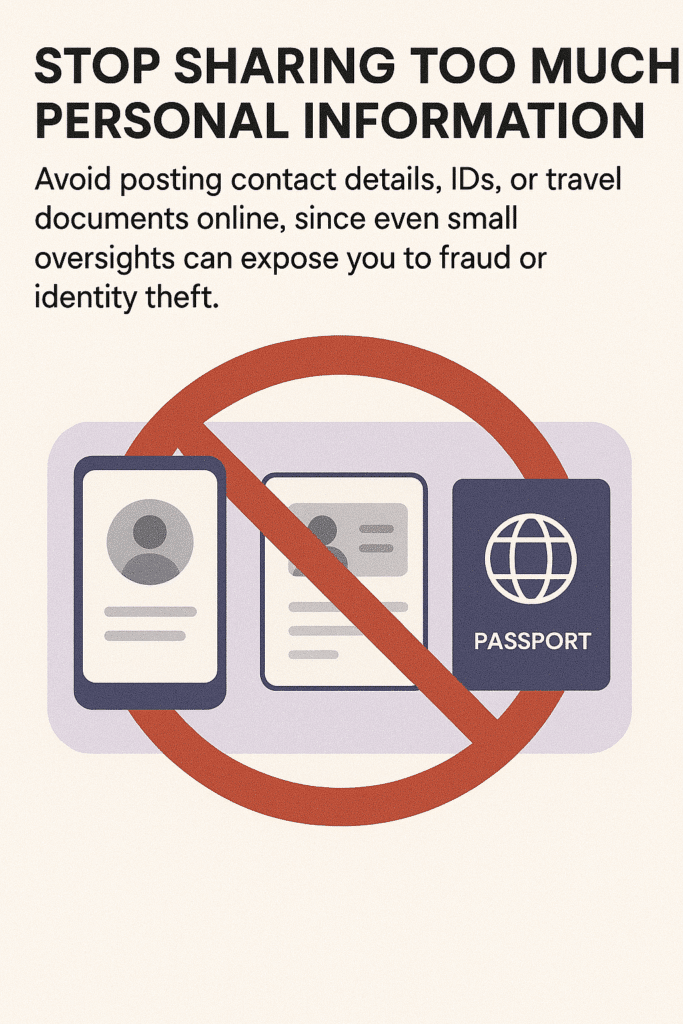 Stop Sharing Too Much Personal Information