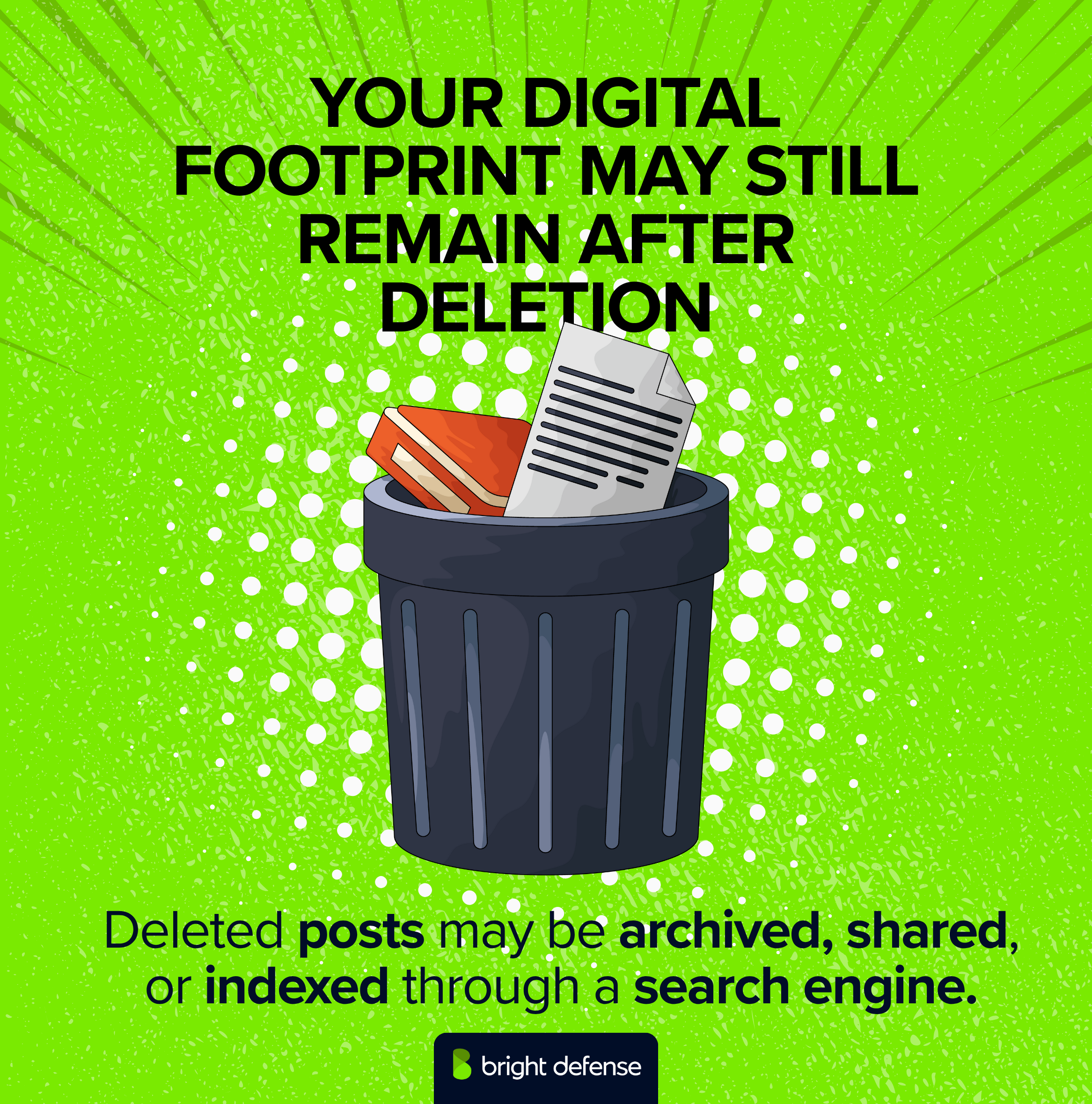 YOUR DIGITAL FOOTPRINT MAY STILL REMAIN AFTER DELETION