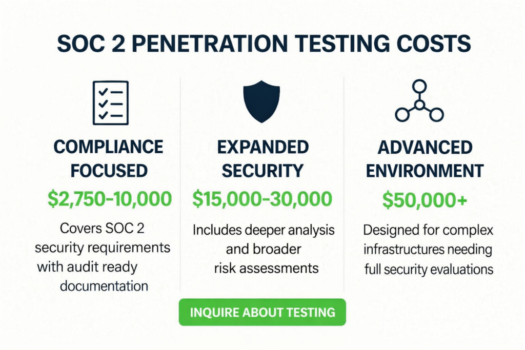 SOC 2 Penetration Testing Cost