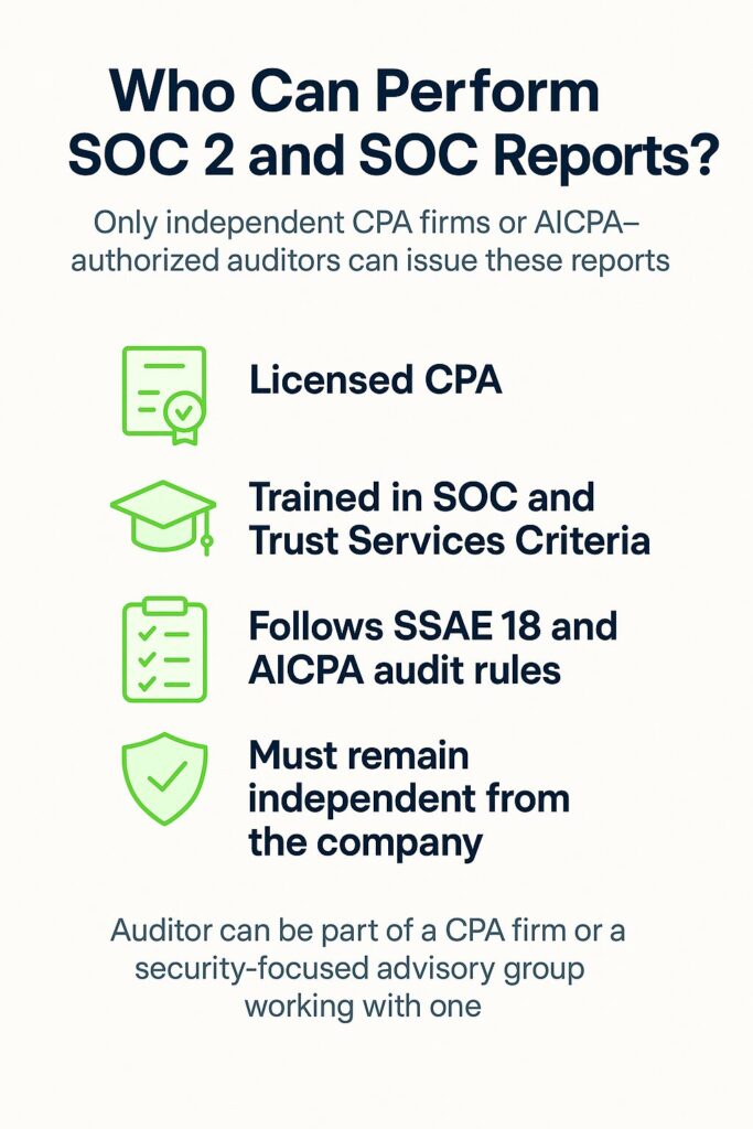 Who Can Perform SOC Audits
