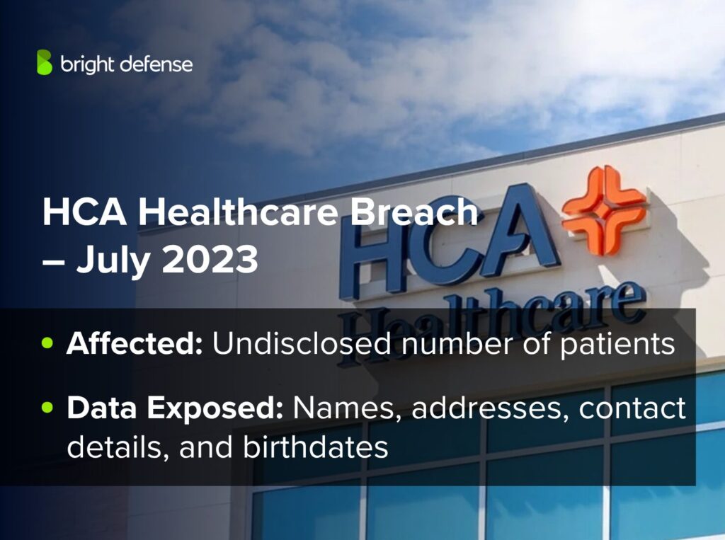 HCA Healthcare Breach – July 2023