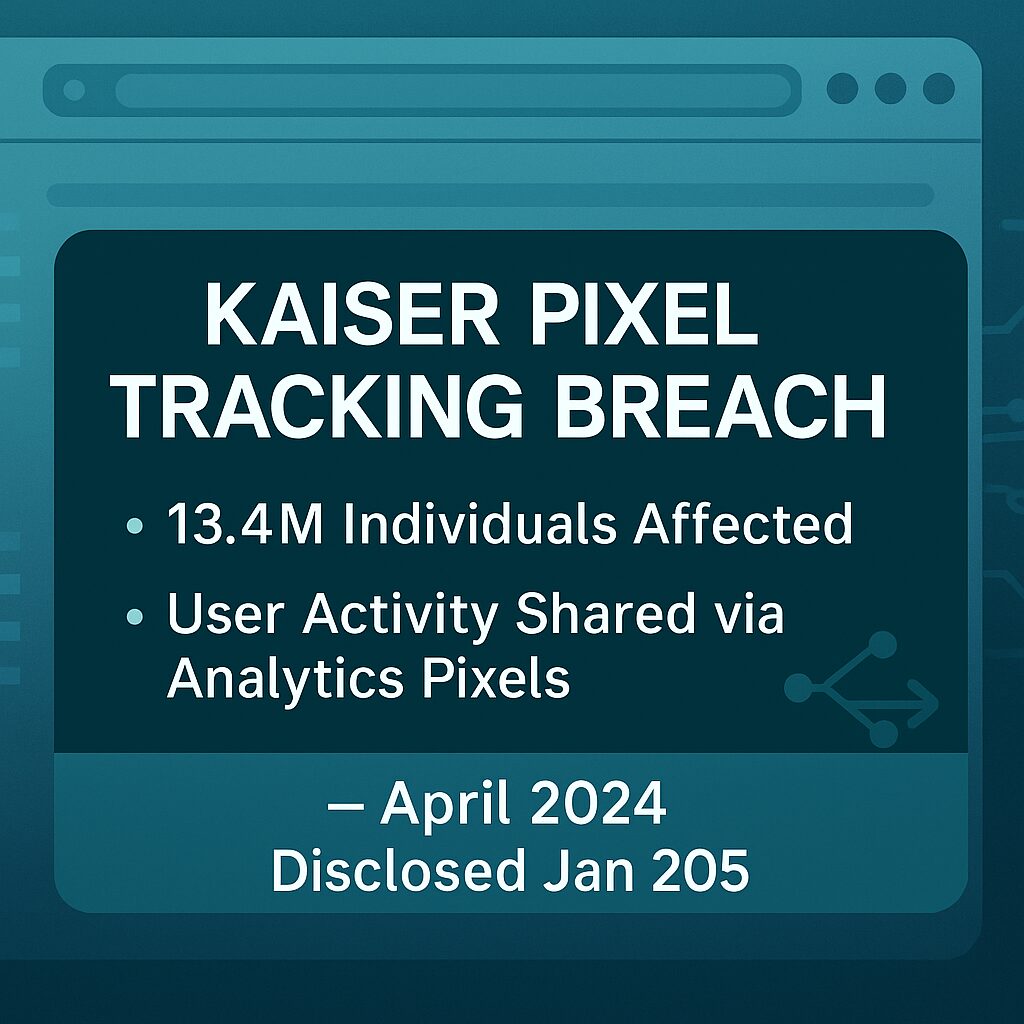 Kaiser Pixel Tracking Breach