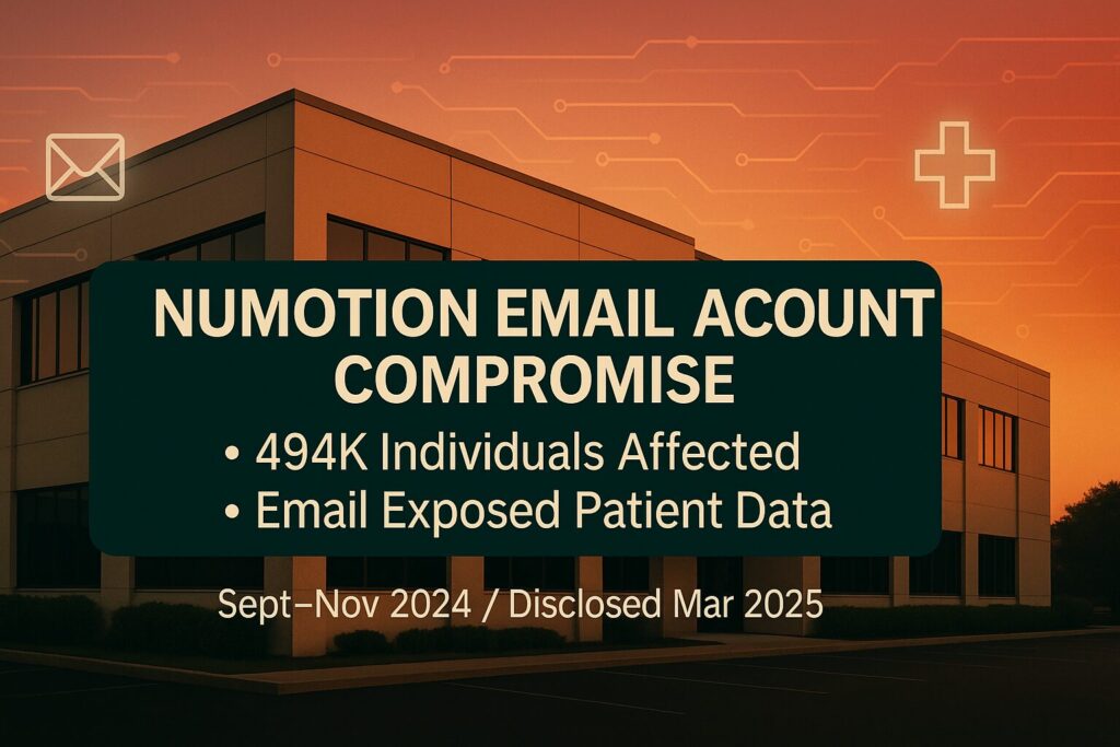 Numotion Email Account Compromise