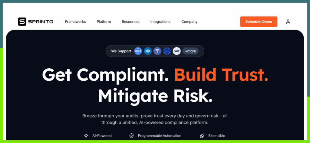 Sprinto - SOC 2 Compliance Software