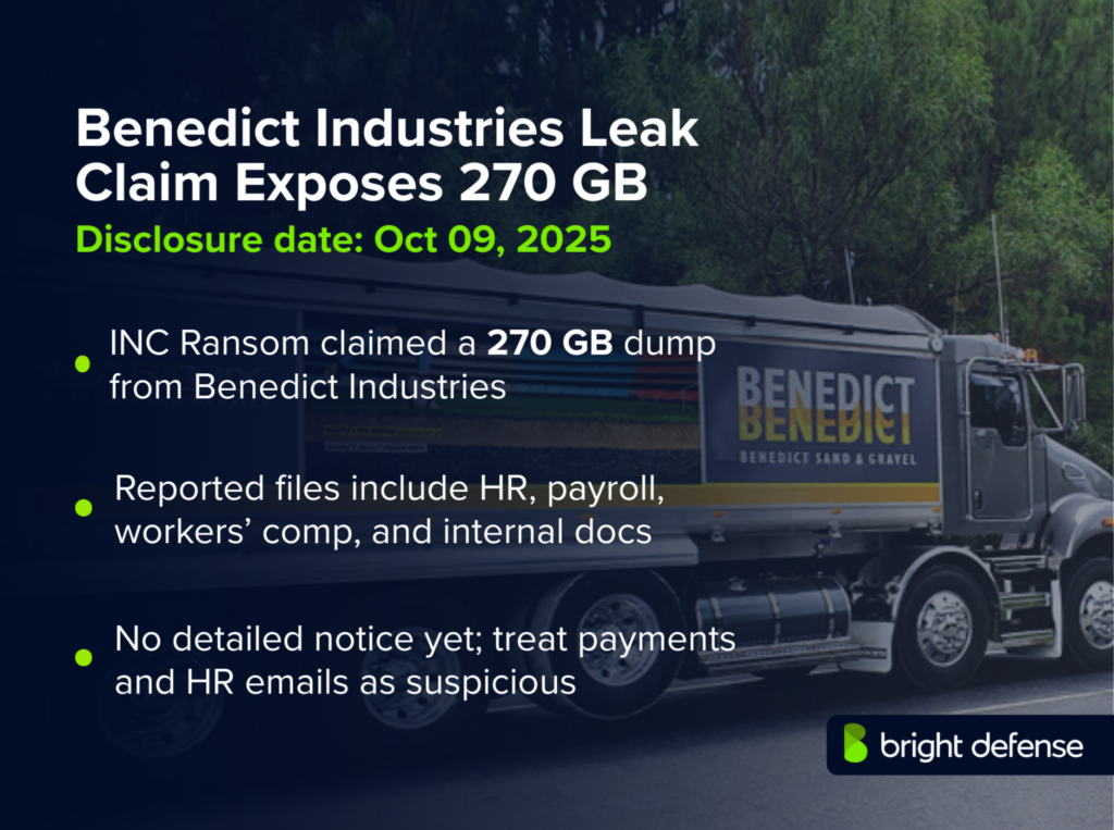 Benedict Industries Breach
