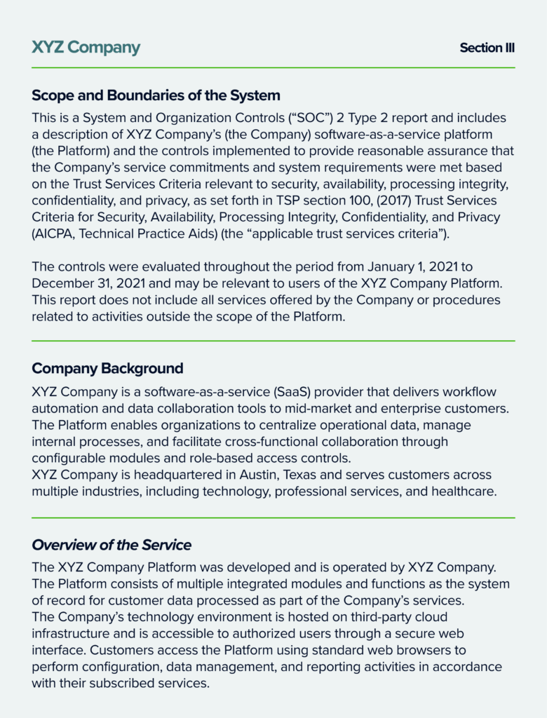 Scope and Boundaries of the System