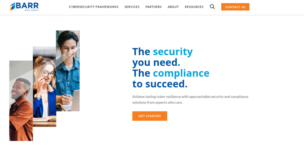 BARR Advisory homepage