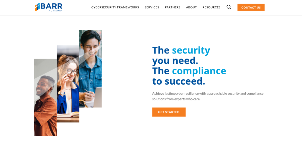 BARR Advisory homepage