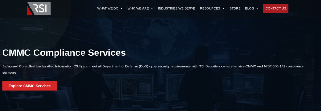 RSI Security homepage