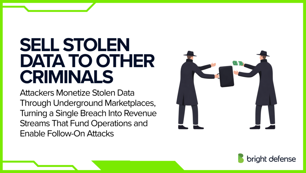 Attackers Sell Stolen Data to Other Criminals