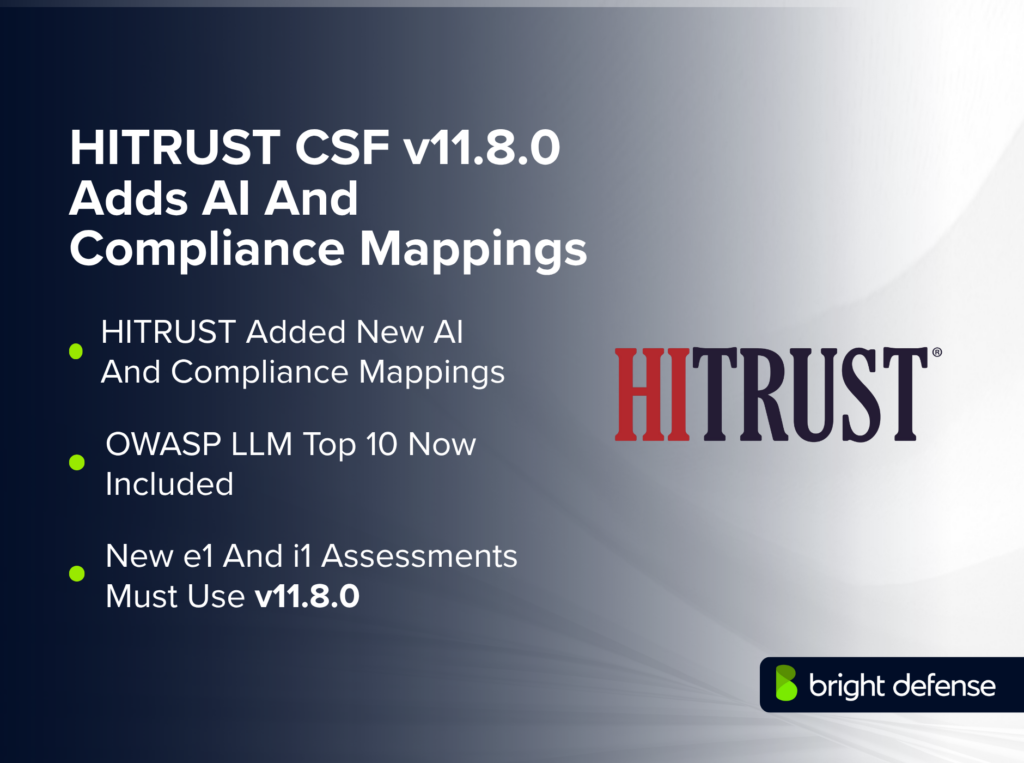 HITRUST CSF v11.8.0 Adds AI And Compliance Mappings1