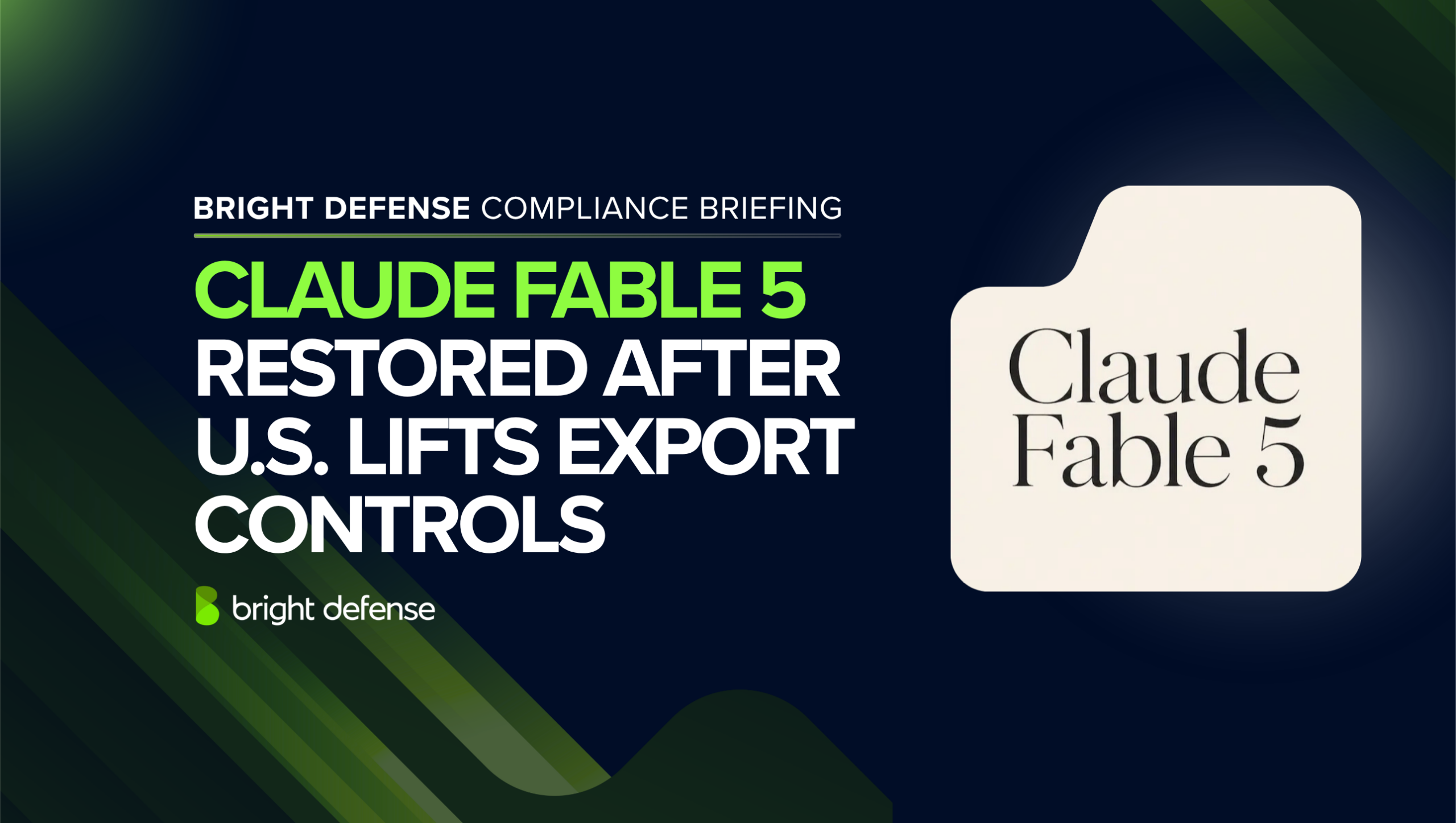 Claude Fable 5 Restored After U.S. Lifts Export Controls