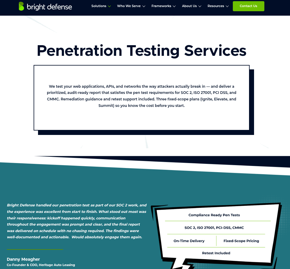 Bright Defense Cloud Penetration Testing